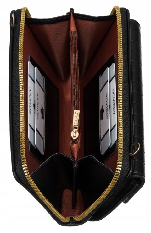 Elegancka mini torebka-portfel na długim, doczepianym pasku - 4U Cavaldi Elegancka mini torebka-portfel na długim, doczepianym pasku - 4U Cavaldi