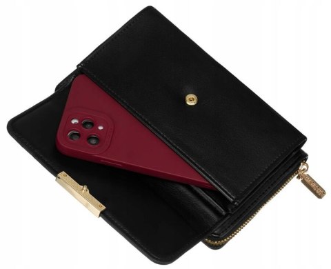 Elegancka mini torebka-portfel na długim, doczepianym pasku - 4U Cavaldi Elegancka mini torebka-portfel na długim, doczepianym pasku - 4U Cavaldi