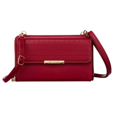 Elegancka mini torebka-portfel na długim, doczepianym pasku - 4U Cavaldi Elegancka mini torebka-portfel na długim, doczepianym pasku - 4U Cavaldi
