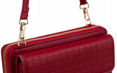 Elegancka mini torebka-portfel na długim, doczepianym pasku - 4U Cavaldi Elegancka mini torebka-portfel na długim, doczepianym pasku - 4U Cavaldi