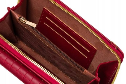 Elegancka mini torebka-portfel na długim, doczepianym pasku - 4U Cavaldi Elegancka mini torebka-portfel na długim, doczepianym pasku - 4U Cavaldi