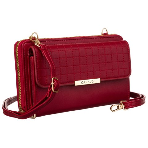 Elegancka mini torebka-portfel na długim, doczepianym pasku - 4U Cavaldi Elegancka mini torebka-portfel na długim, doczepianym pasku - 4U Cavaldi