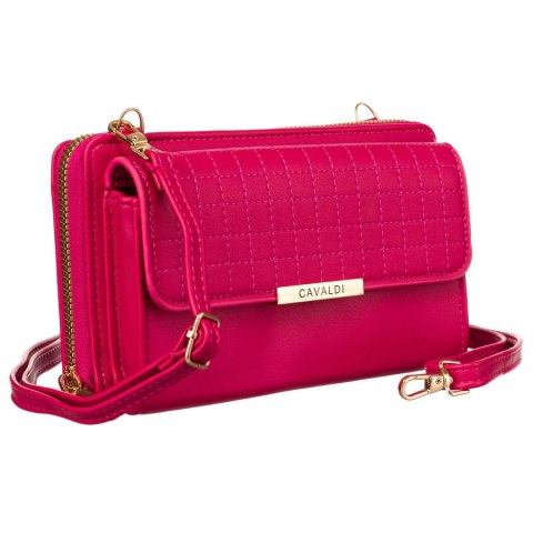 Elegancka mini torebka-portfel na długim, doczepianym pasku - 4U Cavaldi Elegancka mini torebka-portfel na długim, doczepianym pasku - 4U Cavaldi