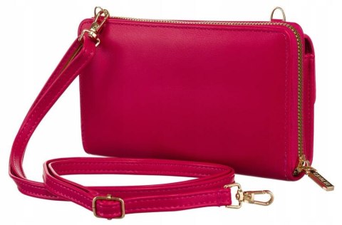 Elegancka mini torebka-portfel na długim, doczepianym pasku - 4U Cavaldi Elegancka mini torebka-portfel na długim, doczepianym pasku - 4U Cavaldi