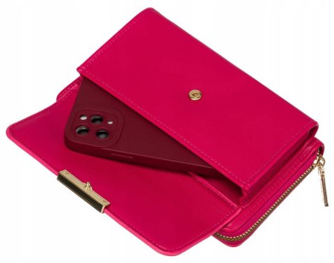 Elegancka mini torebka-portfel na długim, doczepianym pasku - 4U Cavaldi Elegancka mini torebka-portfel na długim, doczepianym pasku - 4U Cavaldi