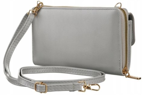 Elegancka mini torebka-portfel na długim, doczepianym pasku - 4U Cavaldi Elegancka mini torebka-portfel na długim, doczepianym pasku - 4U Cavaldi