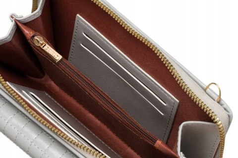 Elegancka mini torebka-portfel na długim, doczepianym pasku - 4U Cavaldi Elegancka mini torebka-portfel na długim, doczepianym pasku - 4U Cavaldi