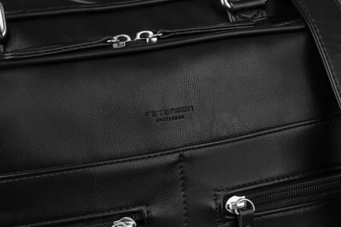 Męska torba na laptopa do 14 cali wykonana ze skóry ekologicznej - Peterson Męska torba na laptopa do 14 cali wykonana ze skóry ekologicznej - Peterson