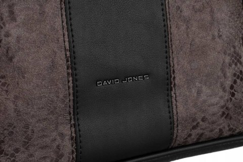 Torebka damska ze skóry ekologicznej z wężowym wzorem - David Jones Torebka damska ze skóry ekologicznej z wężowym wzorem - David Jones
