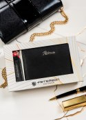 Zestaw prezentowy: skórzany portfel na zamek i brelok - Peterson