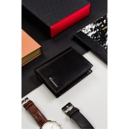 Skórzany, duży portfel męski z systemem RFID - Rovicky