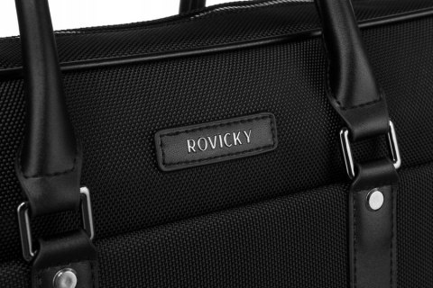 Torba na laptopa z syntetycznego materiału - Rovicky Torba na laptopa z syntetycznego materiału - Rovicky