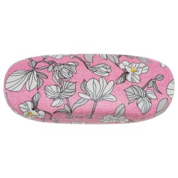 Eleganckie etui na okulary ze skóry ekologicznej z kwiatowym wzorem - 4U Cavaldi