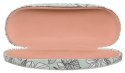 Eleganckie etui na okulary ze skóry ekologicznej z kwiatowym wzorem - 4U Cavaldi