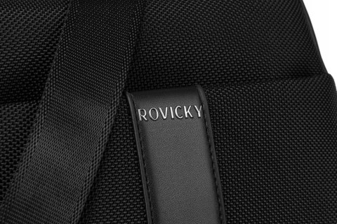 Praktyczna listonoszka męska z wytrzymałego materiału - Rovicky Praktyczna listonoszka męska z wytrzymałego materiału - Rovicky
