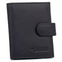 Skórzane etui na karty na zatrzask z systemem RFID - 4U Cavaldi