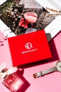 Mały portfel damski ze wzorem skóry węża zamykany na zamek - Rovicky
