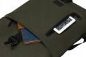 Duży plecak roll-top w zielonym kolorze z kieszenią na laptopa - Peterson