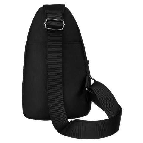 Mała torba na ramię sling bag męska w czarnym kolorze - Peterson Mała torba na ramię sling bag męska w czarnym kolorze - Peterson