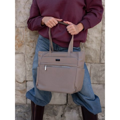 Duża torebka shopper na ramię w eleganckim kolorze - Peterson Duża torebka shopper na ramię w eleganckim kolorze - Peterson