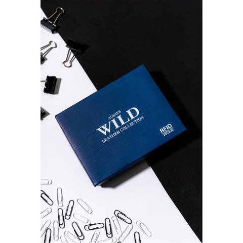 Klasyczny portfel męski na karty i dokumenty z RFID - Always Wild Klasyczny portfel męski na karty i dokumenty z RFID - Always Wild