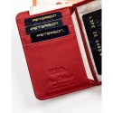 Lakierowany portfel damski ze skóry Saffiano z RFID - Peterson