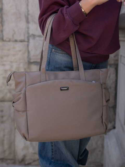 Miejska torebka shopper z boczną kieszonką - Peterson Miejska torebka shopper z boczną kieszonką - Peterson