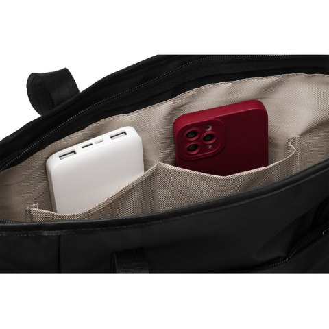 Stylowa torba shopper damska w czarnym kolorze - Peterson Stylowa torba shopper damska w czarnym kolorze - Peterson