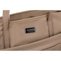 Torebka shopper z zamkiem w kolorze beżowym - Peterson