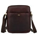 Męska torba crossbody ze skóry naturalnej z kieszeniami- Peterson