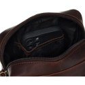 Torba męska crossbody z gładkiej skóry naturalnej - Peterson