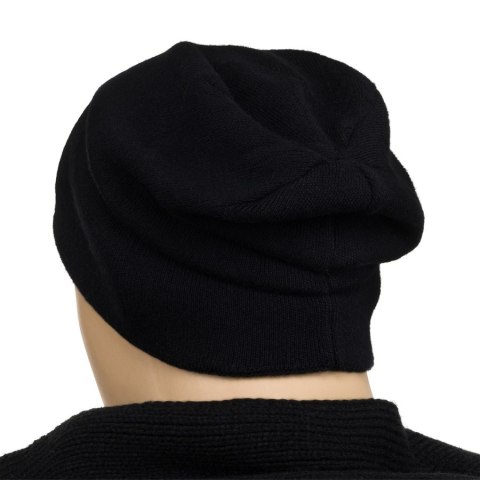 Czapka damska Beanie z kryształkami czarna - Peterson Czapka damska Beanie z kryształkami czarna - Peterson