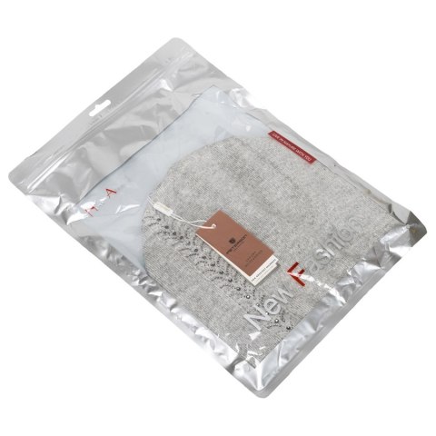 Czapka damska zimowa slouchy z kryształkami szara - Peterson Czapka damska zimowa slouchy z kryształkami szara - Peterson