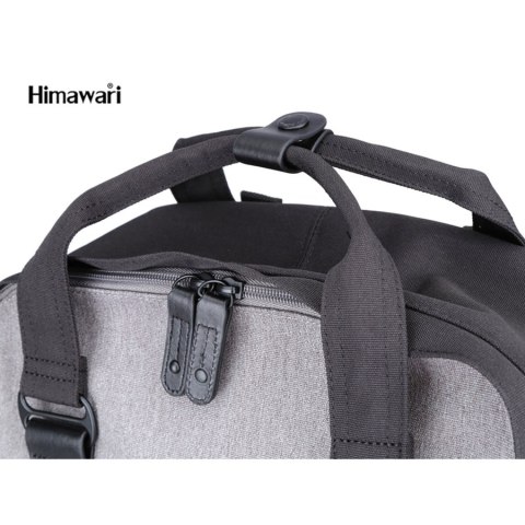 Plecak na laptopa czarny z zieloną kieszenią - Himawari Plecak na laptopa czarny z zieloną kieszenią - Himawari