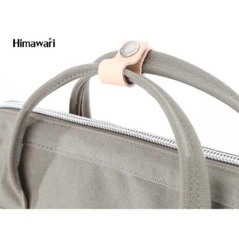 Pojemny plecak miejski szkolny w szarym kolorze - Himawari Pojemny plecak miejski szkolny w szarym kolorze - Himawari