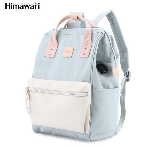 Stylowy plecak szkolny pastelowy błękit - Himawari Stylowy plecak szkolny pastelowy błękit - Himawari