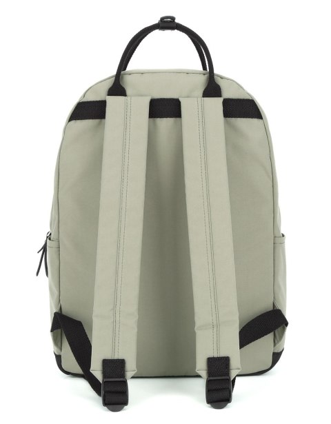 Stylowy plecak z kieszenią na laptopa oliwkowy - Himawari Stylowy plecak z kieszenią na laptopa oliwkowy - Himawari