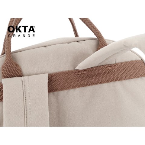 Stylowy plecak z kieszenią na laptopa oliwkowy - Himawari Stylowy plecak z kieszenią na laptopa oliwkowy - Himawari