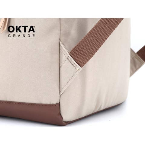 Stylowy plecak z kieszenią na laptopa oliwkowy - Himawari Stylowy plecak z kieszenią na laptopa oliwkowy - Himawari