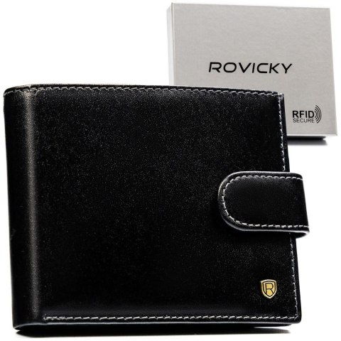 Klasyczny portfel na karty z zatrzaskiem - Rovicky Klasyczny portfel na karty z zatrzaskiem - Rovicky