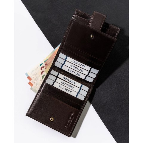 Portfel męski minimalistyczny na karty z RFID - Rovicky Portfel męski minimalistyczny na karty z RFID - Rovicky