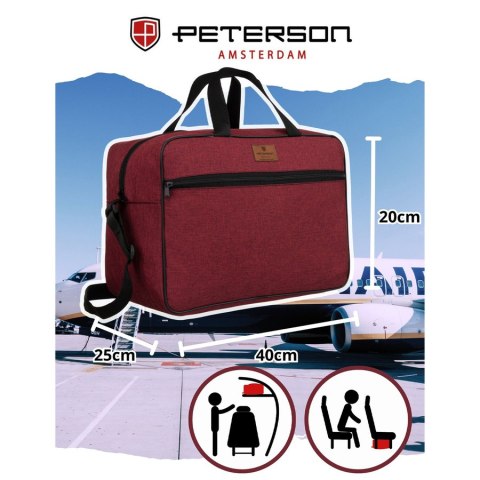 Torba podręczna do kabiny o wymiarach standardowych - Peterson Torba podręczna do kabiny o wymiarach standardowych - Peterson
