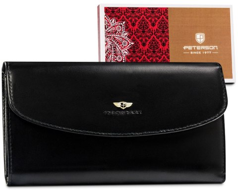 Elegancki, duży portfel damski ze skóry naturalnej - Peterson Elegancki, duży portfel damski ze skóry naturalnej - Peterson