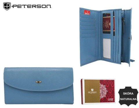 Elegancki, duży portfel damski ze skóry naturalnej - Peterson Elegancki, duży portfel damski ze skóry naturalnej - Peterson
