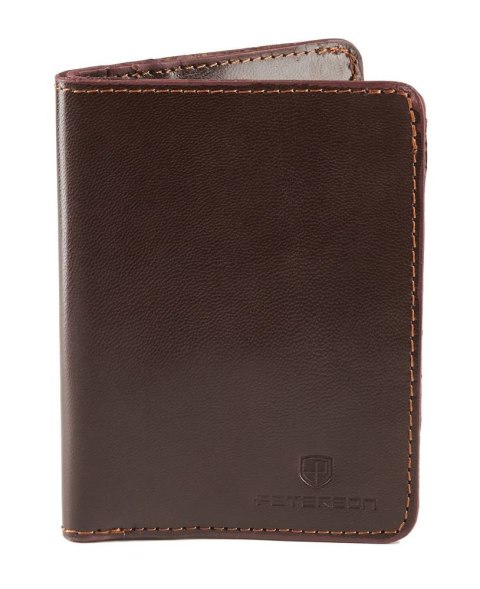 Eleganckie etui na dokumenty ze skóry naturalnej - Peterson Eleganckie etui na dokumenty ze skóry naturalnej - Peterson