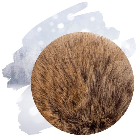 Damska czapka zimowa z pomponem w naturalnych barwach - Peterson Damska czapka zimowa z pomponem w naturalnych barwach - Peterson