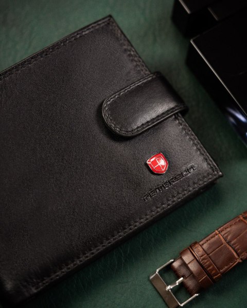 Zapinany portfel męski z systemem RFID Protect - Peterson Zapinany portfel męski z systemem RFID Protect - Peterson