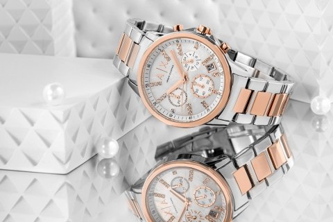 Zegarek Damski Armani Exchange Banks Chronograph AX4331 + BOX Zegarek Damski Armani Exchange Banks Chronograph AX4331 + BOX