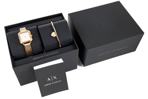 Zegarek Damski + Bransoletka Armani Exchange AX7164SET + BOX Zegarek Damski + Bransoletka Armani Exchange AX7164SET + BOX