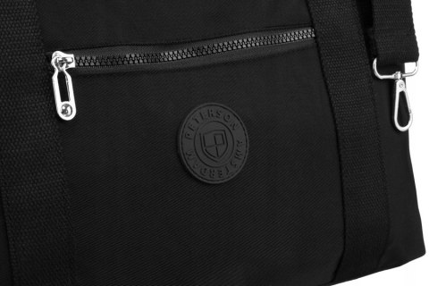 Duży shopper damski z tkaniny nylonowej - Peterson Duży shopper damski z tkaniny nylonowej - Peterson